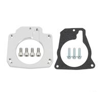 BlesConi CNC per T6 alluminio Throttle Body Adapter per motori LS, converte cavo acceleratore a 3 bulloni in collettore a 4 bulloni, compatibile con LS2 LS3 L92 L76