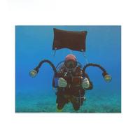 BlesConi Compensatore di galleggiamento da 4 kg, per immersioni e snorkeling, borsa galleggiante compatta per doppi ganci e valvola di soffiaggio, nero