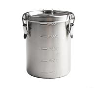 BlesConi Contenitore ermetico per alimenti in acciaio inox, contenitore ermetico da cucina, per chicchi di caffè, farina di tè, zucchero, con tre valvole, 520 ml, 1000 ml, 1600 ml, 2500 ml (1000 ml)