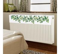 BlesConi Copertura per termosifone, copertura antipolvere per riscaldamento in lino, per uso domestico, misure 60-180 cm, tessuto antimacchia, design semplice anti-fumo, colore nero