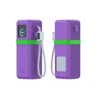BlesConi Custodia in silicone antiscivolo per Power Bank UGREEN da 25000 mAh, antiurto (viola)