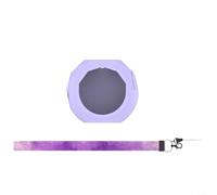 BlesConi Custodia in silicone per macchina virtuale Takara-Tomy Punyurunzu Punisutaru, ultra sottile, morbida, antiscivolo, con cordino (viola)