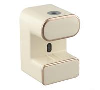 BlesConi Dispenser automatico di dentifricio con luce LED, spremiagrumi elettrico a parete per bagno, 3 portaspazzolini, sensore touch, grigio/verde/bianco