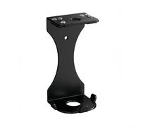 BlesConi Dispenser di sapone da parete in acciaio inox, organizer da bagno per bottiglie di gel doccia, nero, 21 x 6,5 x 14,8 cm (1 foro)