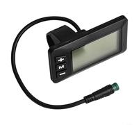 BlesConi Display LCD impermeabile per bici elettrica GD01 connettore a 5 pin supporta 24 V 36 V 48 V con retroilluminazione regolabile