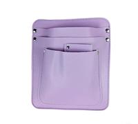 BlesConi Elegante marsupio floreale con cinghia regolabile, per attrezzi in pelle per giardinaggio e negozio di fiori, organizer multi-tasca per forbici da potatura e forniture (viola)