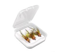 BlesConi Esca da pesca a mosca bagnata con occhi 3D con manubri, esche naturali legate a mano, per trote e panfish (confezione da 3)