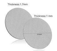 BlesConi Filtro per caffè espresso da 51 mm, riutilizzabile, in acciaio inox, spessore 1 mm e 1,7 mm