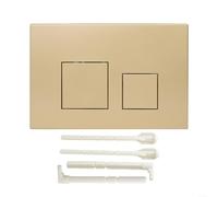 BlesConi Geberit - Placca di scarico doppia cromata, per WC, 164 x 246 x 12 mm (oro)