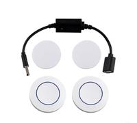 BlesConi Interruttore di controllo remoto RF wireless 5 V driver USB per striscia luminosa LED lampada da lettura ventilatore 433 MHz nero (P30-2)