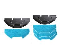 BlesConi Kit con staffa e cuscinetto per robot aspirapolvere compatibile per bObsweep Dustin, per Ultra-Vision, RC400, panni in microfibra ad alta assorbenza e telaio in plastica per la pulizia della