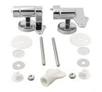 BlesConi Kit di ricambio per connettore in lega di zinco con cerniera a triangolo, per sedile WC con chiusura ammortizzata