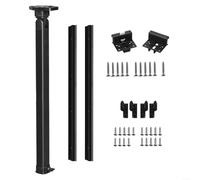 BlesConi Kit gambe da tavolo regolabili da 53-91 cm, supporto telescopico in lega di alluminio con guide di scorrimento per camper, yacht