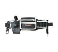 BlesConi Marsupio porta attrezzi per elettricisti, resistente, in tessuto Oxford 1680D, con design multitasche, colore bianco