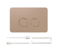 BlesConi Moderno WC Flush Ate compatibile con serbatoi Gebe Up300 Up320, copertura per cassetta a doppio pulsante per tutte le serie di bagni (kaki)