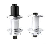 BlesConi Mozzo per bicicletta in lega di alluminio, 4 cuscinetti, 32H, tipo di assale passante, per cassette a 7-12 velocità, 15 x 100/12 x 142 (argento)