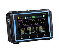 BlesConi Oscilloscopio digitale a doppio canale 2C53P, 50 MHz, per touch screen da 4,3 pollici, generatore di segnale integrato e multimetro conteggio 19999