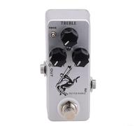 BlesConi Pedale effetto per chitarra a forma di cavallo color argento, Overdrive Boost in metallo con True Bypass, 9 V CC per musicisti