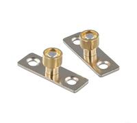 BlesConi Per porte scorrevoli in legno, confezione da 2 pezzi in metallo per armadietti e cassetti, con cuscinetto liscio, diametro testa 8/10/12 mm