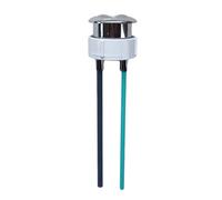 BlesConi Pulsante di scarico doppio per WC Geberit, asta regolabile in argento (38 mm)