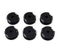 BlesConi Set di 6 bobine per decespugliatore Bosch ART 24 27 30 e 30-36 LI, kit bobina e copertura a doppia linea, ricambio per apparecchiature elettriche, ABS verde 55 x 24 mm