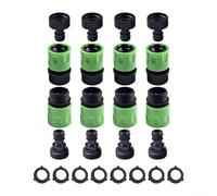 BlesConi Set di adattatori e guarnizioni per tubi da giardino in plastica da 3/4" maschio e femmina per irrigatori e ugelli