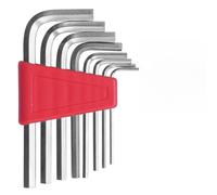 BlesConi Set di chiavi a L, 5/8/11 chiavi esagonali, lunghezza corta a doppia estremità, per attrezzature da officina (11 pezzi metriche corte)