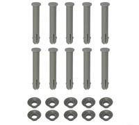 BlesConi Set di perni per telaio piscina con guarnizioni, kit di ricambio da 65 mm, compatibile con piscine Steel Pro P61754 (10 set)