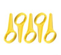 BlesConi: Set di strumenti per la rimozione del tappo del contenitore di grado industriale, apricoperchio in plastica, chiave multiuso per contenitori da 20-30 l, 5 pezzi (giallo)