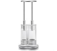 BlesConi Snocciolatore per ciliegie e frutta in acciaio inox, doppio foro, per datteri rossi, per ciliegie, olive e giuggiole