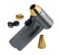 BlesConi Spolverino ad aria ricaricabile USB per ufficio e casa, 130000 giri/min, potente ventilatore turbofan, elettrico compatto per soffiare fumo e fuoco di carbonio, 52 m/s con ricarica di tipo C