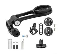 BlesConi Staffa di montaggio per computer da bici con supporto luce, estensione per Garmin per Bryton per CATEYE, adattatore per stelo in lega di alluminio (un kit)