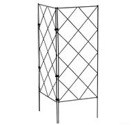 BlesConi Staffa di supporto pieghevole in ferro per piante rampicanti e rampicanti, 20 x 53 cm, nero (20 cm x 53 cm, 2 pezzi)