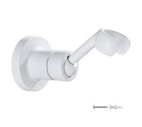 BlesConi Staffa per soffione doccia con vite regolabile a 360° in rame per bagno, compatibile con la maggior parte dei soffioni standard