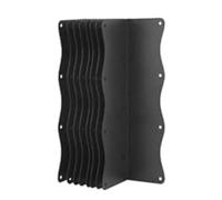 BlesConi Staffe metalliche resistenti a forma di L per rinforzo del letto da giardino, 28 x 7,6 x 7,6 cm, connettori angolari in acciaio inox (4 pezzi)