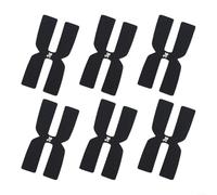 BlesConi Strisce di equilibrio per racchetta da tennis, in silicone, per una maggiore stabilità, confezione da 6 (nero)