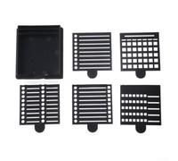 BlesConi Supporto per appunti appiccicosi da scrivania con stencil per produttività, organizer leggero in ABS, adatto per note da 7,6 x 7,6 cm, 6 pezzi/set