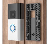 BlesConi Supporto per campanello senza fori, resistente alle intemperie, compatibile con Ring Video Doorbell 3/3 Plus/4/Battery PlusPro, nero