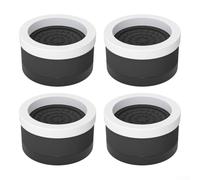 BlesConi Tappetini antiscivolo per letto, per aumentare l'altezza e ridurre le vibrazioni, 8,6 x 8,6 x 5,5 cm, capacità 500 kg (nero, 5,5 cm)