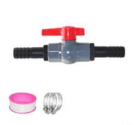 BlesConi Valvola a sfera del PVC con la valvola di intercettazione del PVC del connettore del tubo flessibile per l'irrigazione dello stagno, controllo facile del flusso