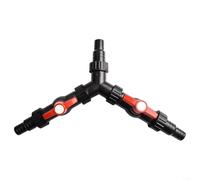BlesConi Valvola splitter a Y regolabile per pompa per laghetto per giardini d'acqua dolce e salmastra, connettore distributore per tubi flessibili per pesci, materiale sicuro da 20 mm e 25 mm (01F)