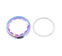 BlesConi Vite autoestraente per bici da strada ROTOR Aldhu, compatibilità 24/30 mm, bulloni contrassegnati a sinistra e destra con rondelle (tappo arcobaleno)