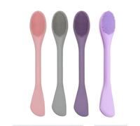 BleshiFashi Set di 4 pennelli per la pulizia del viso in silicone, applicatore per maschera e spazzola per la pulizia dei pori, pulizia manuale del viso, esfoliante viso, labbra, rimozione del trucco