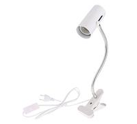 Blesiya E27 Vite Rettile Base Portalampada per Rettili Anfibi Ceramica Supporto Lampada di Calore Infrarossi UVB UVA Porta Lampadina EU Plug - Bianco