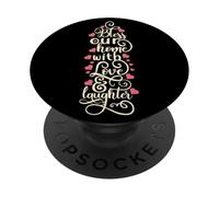 Bless This Home With Love, maglietta da uomo e donna, maglietta americana PopSockets PopGrip Adesivo