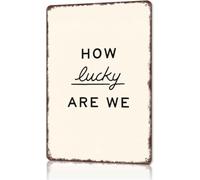 Blessed And Grateful Family Quote Tin Sign 12x8 Inch