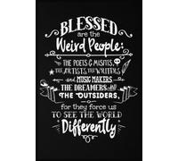 Blessed are the weird people Composition Notebook: 6x9" Lined Journal with 110 College Ruled Pages for Girls, Teens, and Women