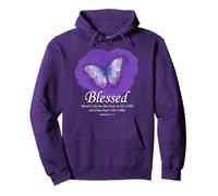 Blessed Bible Verse: Women's Christian Faith Jeremiah 17:7 Felpa con Cappuccio