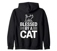 Blessed By A Cat Felpa con Cappuccio
