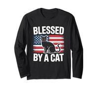 Blessed By A Cat Maglia a Manica
